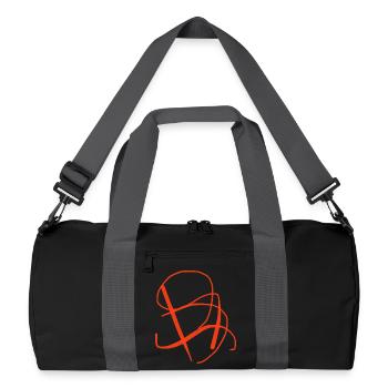 Idée cadeau pour étudiant en art - Sac de sport recyclé - noir/gris graphite - Devant