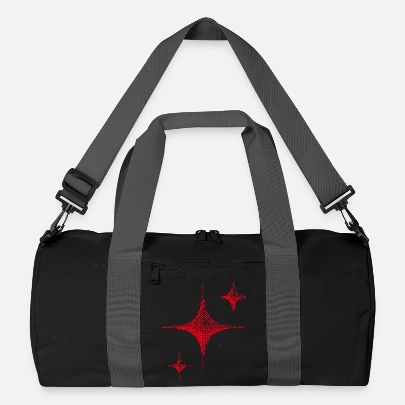 Red Spark Minimal - Recycelte Duffel Bag - Schwarz/Graphitgrau
