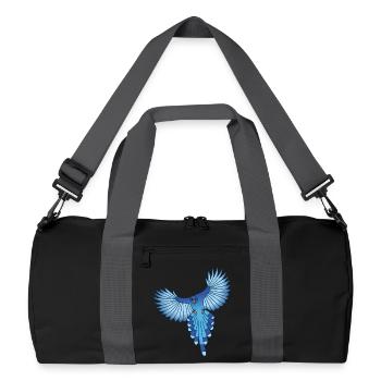 l'envol de l'oiseau bleu - Sac de sport recyclé - noir/gris graphite - Devant