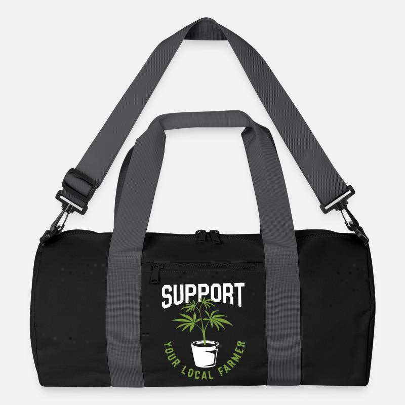 Support Your Local Farmer Cannabis Recycled Duffel Bag