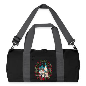 Château de la Belle au bois dormant Conte de fées - Sac de sport recyclé - noir/gris graphite - Devant