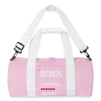 Creative Writing Student Profession Author - Recycled Duffel Bag - pink/white - Front