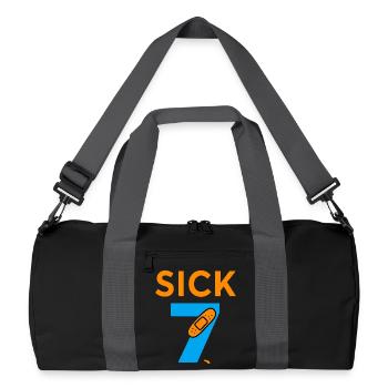 Sick Seven Meme Tee Six Seven - Recycled Duffel Bag - black/graphite grey - Front