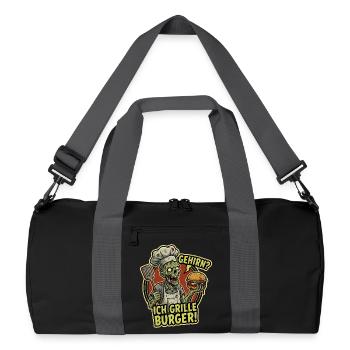 BrainChef Grille Burger - Recycled Duffel Bag - black/graphite grey - Front