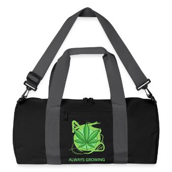 Toujours en croissance - Sac de sport recyclé - noir/gris graphite - Devant