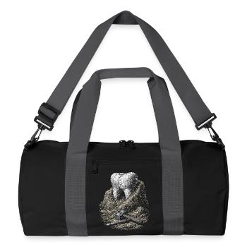 Dent dans la Roche - Sac de sport recyclé - noir/gris graphite - Devant