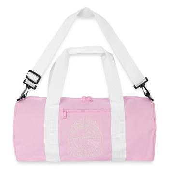 The Farrier's Forge - No Hoof No Horse Craft - Recycled Duffel Bag - pink/white - Front