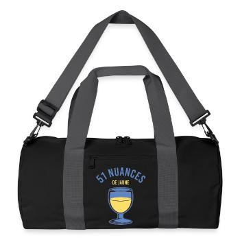 51 nuances de jaune - Pour les fans de pastis - Sac de sport recyclé - noir/gris graphite - Devant