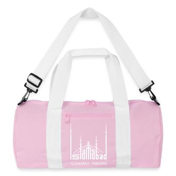Islamabad Pakistan Faisal Mosque Pakistanis - Recycled Duffel Bag - pink/white - Front