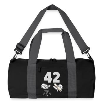 Quarante-deux clés et rouleau - Sac de sport recyclé - noir/gris graphite - Devant