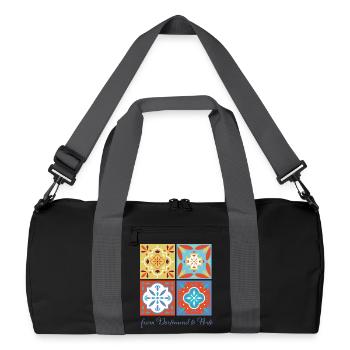 Dortmund à Porto - Sac de sport recyclé - noir/gris graphite - Devant