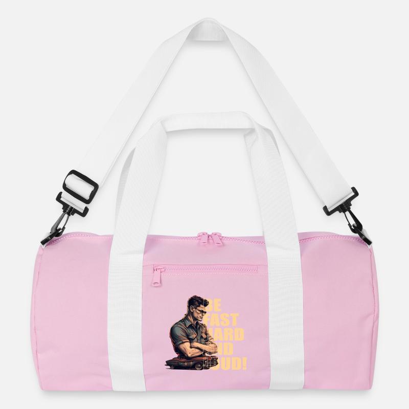 Mechaniker mit Oldtimer Recycelte Duffel Bag