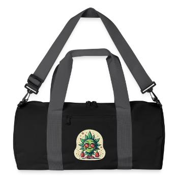 Brokkoli Boy - Recycelte Duffel Bag - Schwarz/Graphitgrau - Vorne