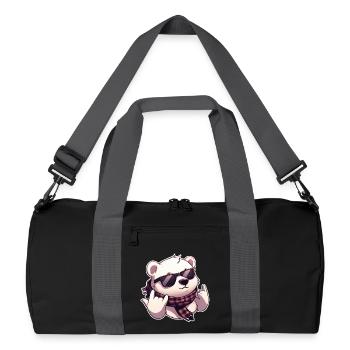 Plus frais que votre frigo – Édition Polar Bear - Sac de sport recyclé - noir/gris graphite - Devant