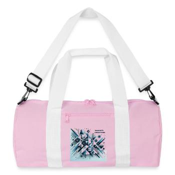 Season's Greetings - Recycled Duffel Bag - pink/white - Front