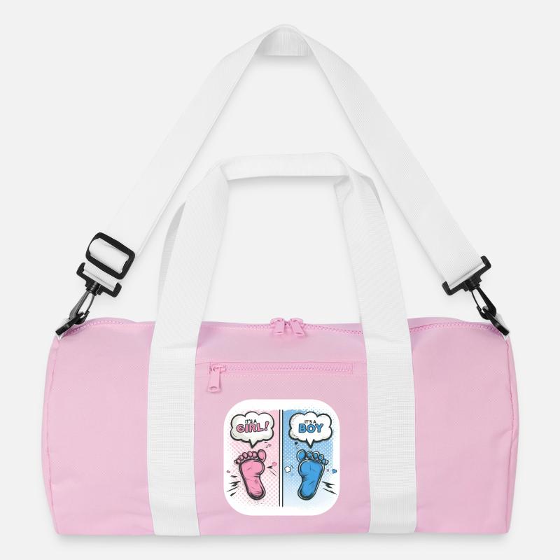 Füße Geschlecht Baby Junge oder Mädchen Recycelte Duffel Bag