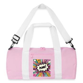 Punk 3 - Sac de sport recyclé - rose/blanc - Devant