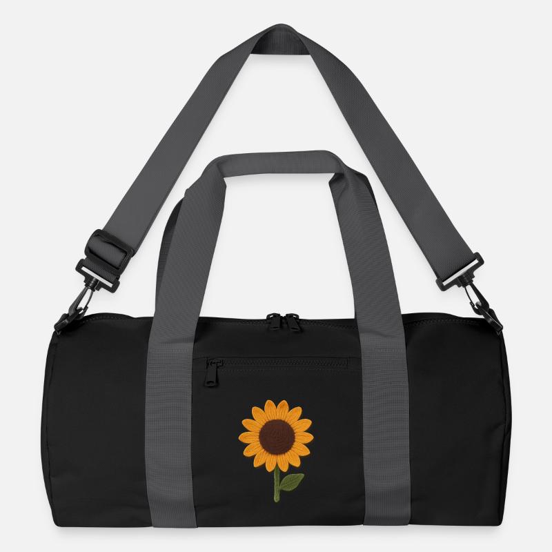 Filz Sonnenblume Texturkunst Recycelte Duffel Bag