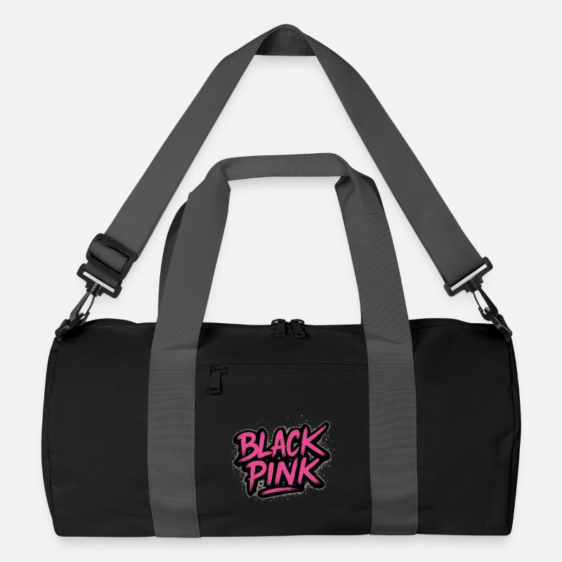 Pink Graffiti Kontrast Recycelte Duffel Bag
