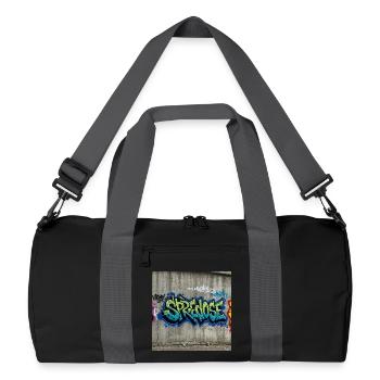 Graffiti Expression T-Shirt - Recycled Duffel Bag - black/graphite grey - Front