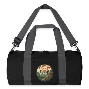 Altitude Addict - Recycelte Duffel Bag - Schwarz/Graphitgrau - Vorne