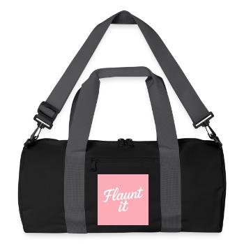Flaunt it - Recycelte Duffel Bag - Schwarz/Graphitgrau - Vorne