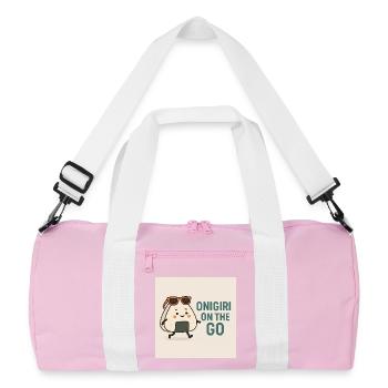 Onigiri on the Go - Recycled Duffel Bag - pink/white - Front