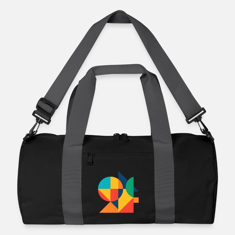 Abstrakte Geometrische Farbkunst Recycelte Duffel Bag