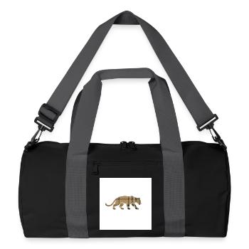 VisionWear Panther Plaid – Conception de motifs de luxe - Sac de sport recyclé - noir/gris graphite - Devant