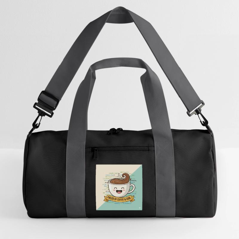 Tasse à café Happy et code Sac de sport recyclé