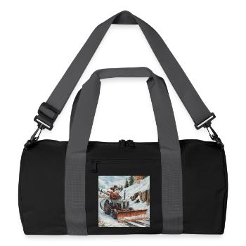 Chasse-neige - Sac de sport recyclé - noir/gris graphite - Devant