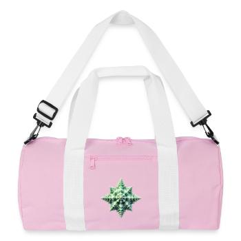 Green Star Shell - Recycled Duffel Bag - pink/white - Front