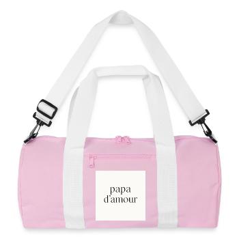 Daddy of love - Recycled Duffel Bag - pink/white - Front