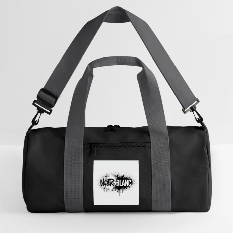 North White Graffiti Flash Recycled Duffel Bag