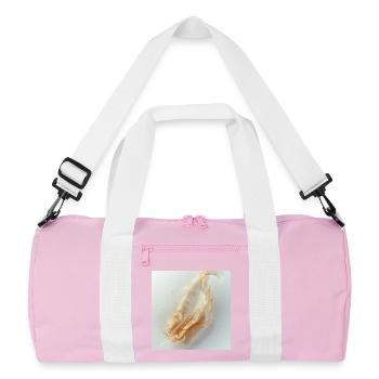 Plume Éthérée Lumineuse – Symbole de Lumière - Sac de sport recyclé - rose/blanc - Devant