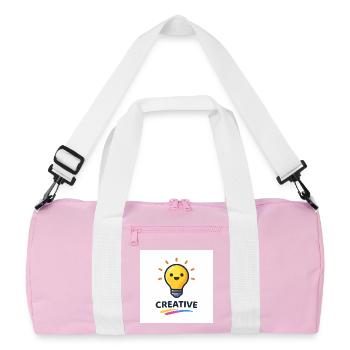 Creative flash of light design - Recycled Duffel Bag - pink/white - Front