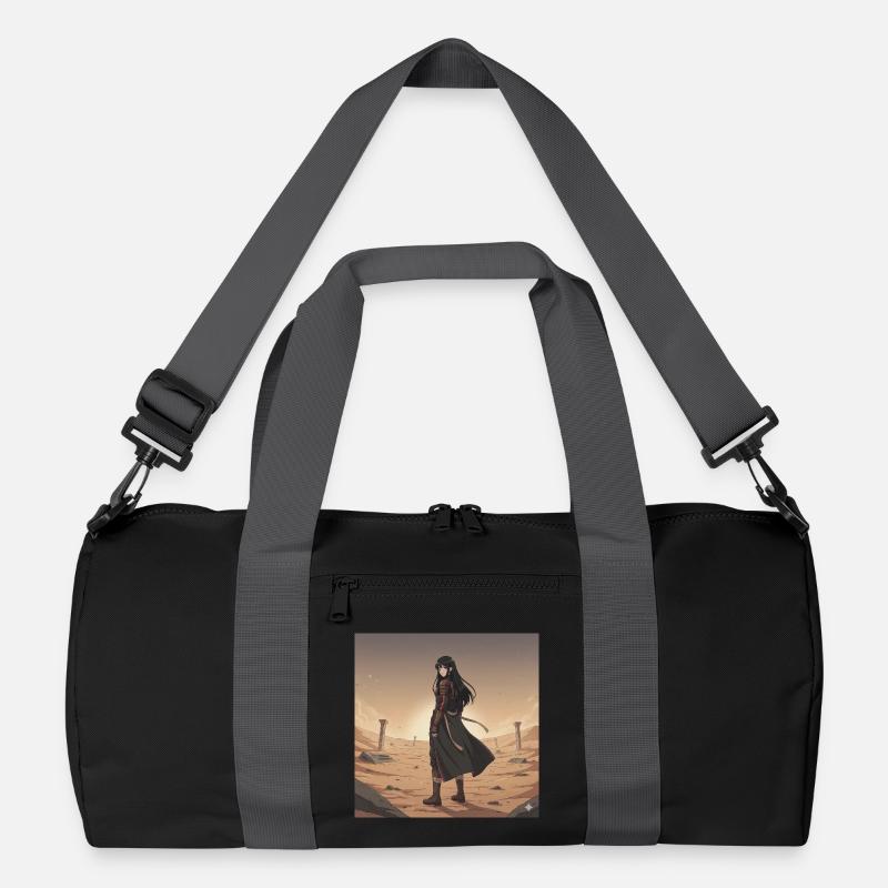 Dune Warrior — Black Armor Recycled Duffel Bag