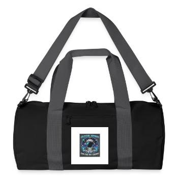 Voyageur Céleste explore le cosmos - Sac de sport recyclé - noir/gris graphite - Devant