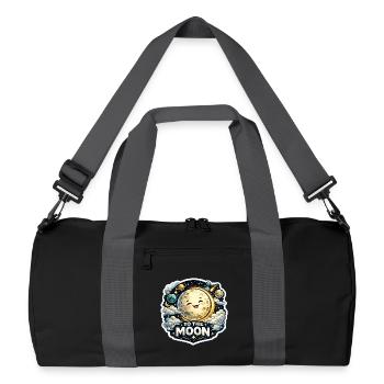 vers la Lune - Sac de sport recyclé - noir/gris graphite - Devant