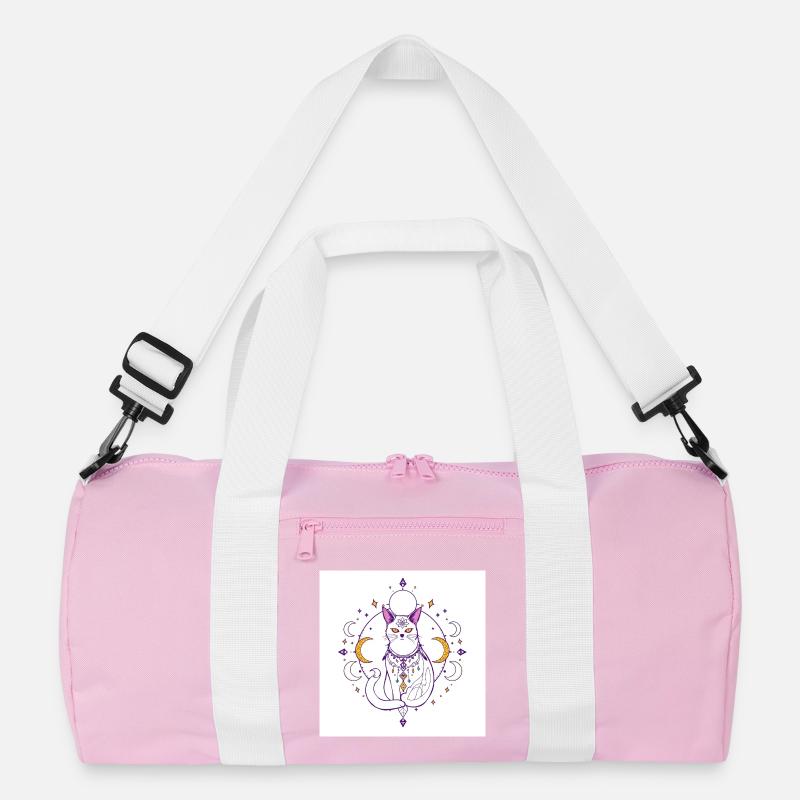 mystisch-Katze-Mond-himmlisch-A Recycelte Duffel Bag