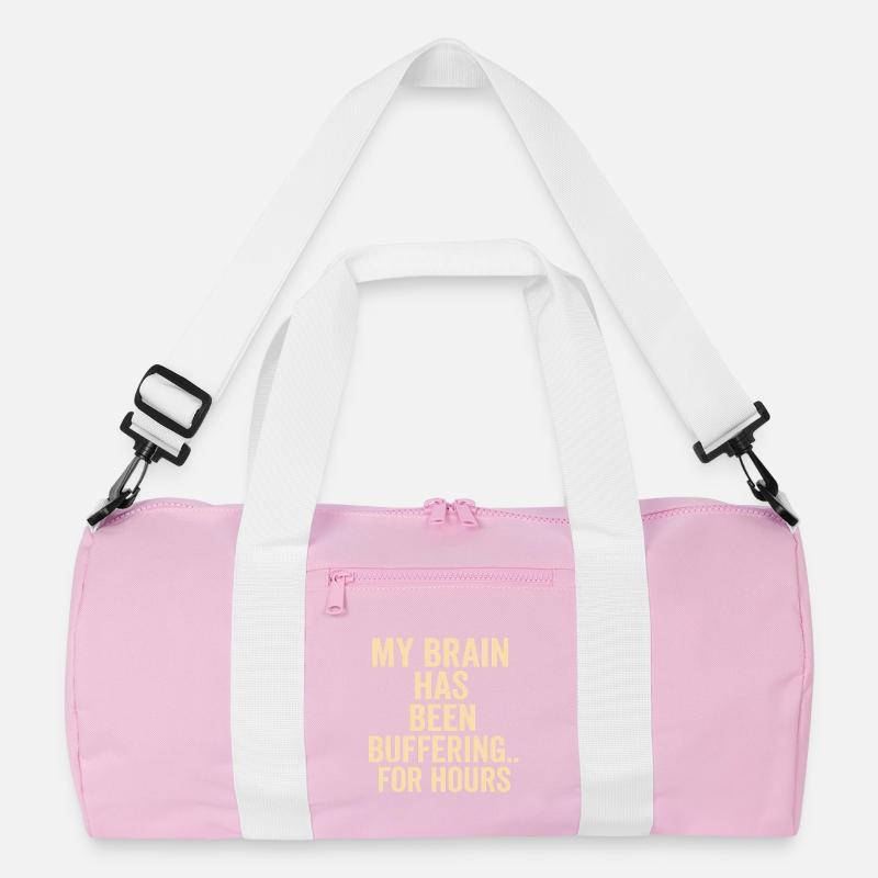 Puffer-Gehirn-Meme Recycelte Duffel Bag