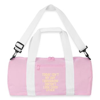 Today Not My Day - Recycled Duffel Bag - pink/white - Front