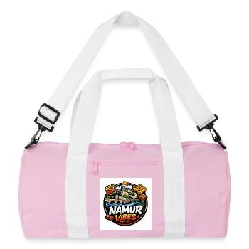 Namur Streetwear Culture Logo – Belgium Urban - Sac de sport recyclé - rose/blanc - Devant