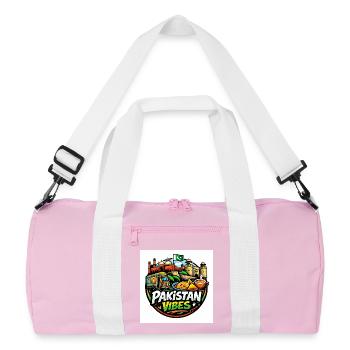 Pakistan Streetwear Culture Logo – Urban Heritage - Sac de sport recyclé - rose/blanc - Devant