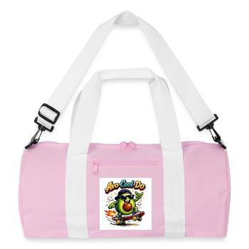 Avacooldo – Stay Chill” - Sac de sport recyclé - rose/blanc - Devant