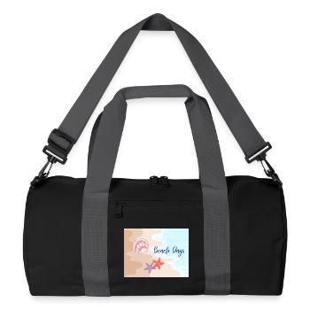 Beach Days Beach Motifs Starfish - Recycled Duffel Bag - black/graphite grey - Front