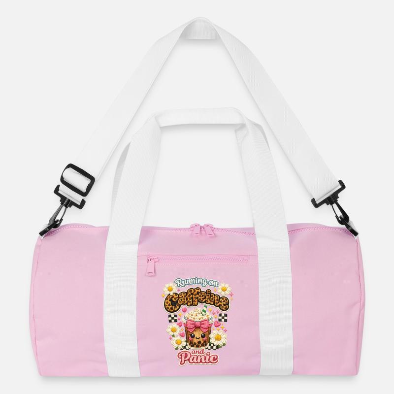 Coffee Chaos Patch Leopard Latte Recycled Duffel Bag