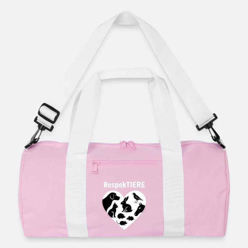 RespectAnimals Heart Silhouette Recycled Duffel Bag