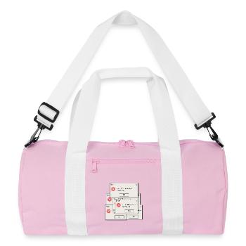 404 Motivation introuvable - Sac de sport recyclé - rose/blanc - Devant