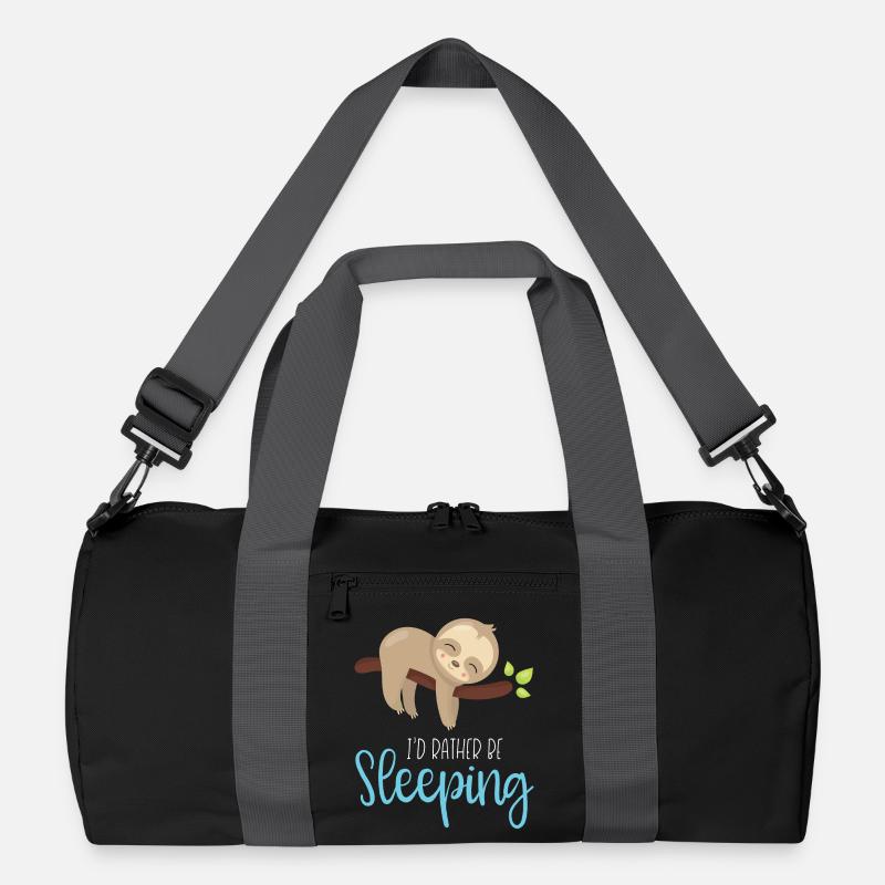 Ich würde eher schlafen Recycelte Duffel Bag